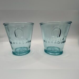 Herradura Tequila Blue Glasses Set